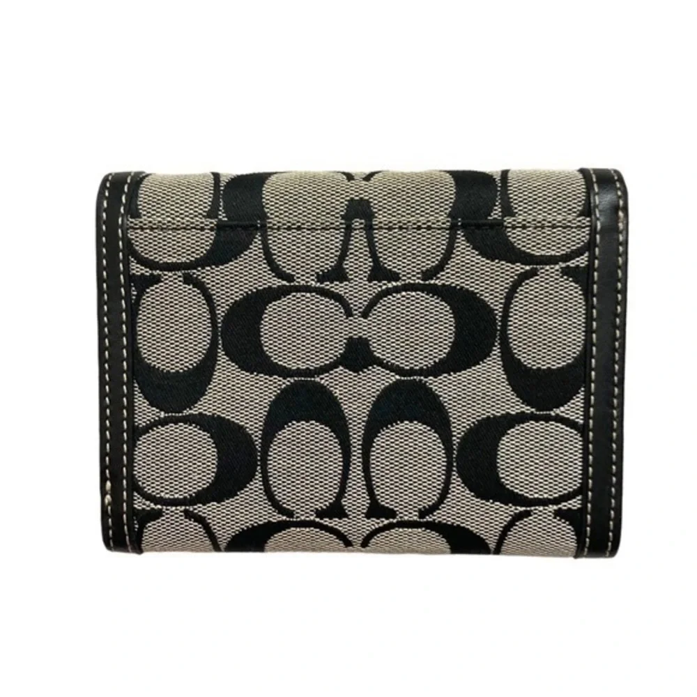 Coach signature wallet gray black